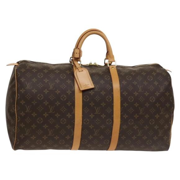 LOUIS VUITTON Monogram Keepall 55 Boston Bag M41424 - Picture 1 of 16